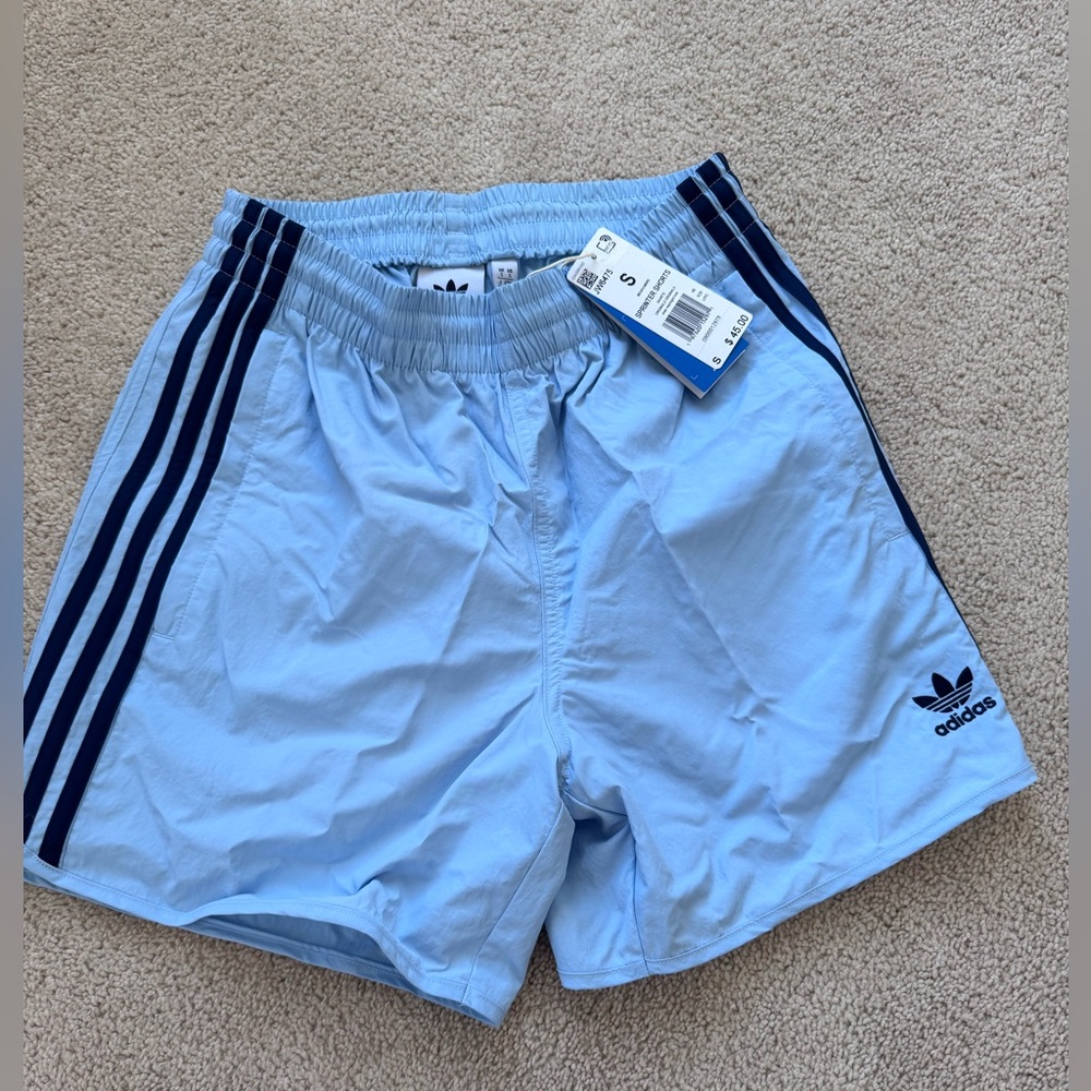 Adidas Men's Sky Blue Athletic Shorts
